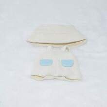 1pc 17cm Plush Doll Outfit With Hat, Suspender Pants, Doll Figurine, Bucket Hat Doll Accessory - Multicolor - View 8