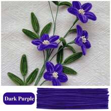 超值装 100 件 DIY 管道清洁器散装(含教程视频)、61 色加密雪尼尔杆、工艺品管道清洁器、管道清洁器工艺品艺术和工艺装饰雪尼尔杆用品、绒球 - 彩色 - 查看 15