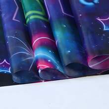 1 件荧光球闪光生日桌旗 | 闪亮迪斯科派对桌布 | 迎婴派对性别揭示装饰 | 夜光涤纶桌布，适用于节日婚礼家居装饰