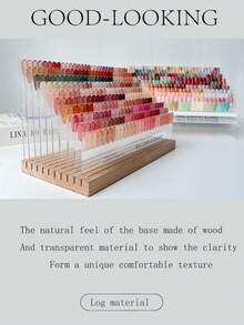 1 件亚克力透明指甲油展示板、美甲样品架、高端展示相册 - 彩色 - 查看 1