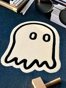 1pc Cartoon Cute Ghost Design Doormat, Small Rug, Welcome Mat, Carpet, Floor Mat, Outdoor Doormat, Kitchen Rug, Home Decor, Front Door Mat, Area Small Rug, Outdoor Mat, Home Decor, Area Rug, Garden Rug, Washable Carpet - Multicolor - View 1
