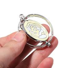 1pc Game Jinx Blue Rose Rotatable Cosplay Necklace Halloween Party Cosutmes DIY Stuff Arcane Season 2 Backpack Pendant Fans Gifts - Multicolor - View 10