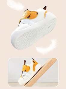 1 Paio di Scarpe Sportive Casual Unisex per Bambini, Design in Rete e PU Traspirante, Suola Piatta Antiscivolo, Adatte per Tutte le Stagioni