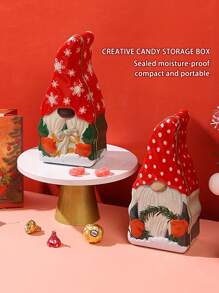 1 pezzo Scatola regalo di Natale - Design festivo rosso e verde "Buon Natale", adatta per caramelle, cioccolato e piccoli regali - Ideale per decorazioni natalizie, bomboniere, calze di Natale