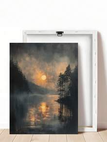 1幅魔法森林萤火虫艺术版画 - 植物墙画，风景帆布装饰画，艺术自然萤火虫装饰画，暗黑学院风版画，神秘夜空艺术作品和女巫主题房间装饰，复古艺术，自然帆布墙画和魔法家居装饰，秋季墙画，卧室装饰，客厅装饰，办公室装饰 - 彩色 - 查看 19