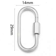 2 件/包不锈钢几何连接扣，心形、椭圆形、五角星形手链项链连接螺丝，DIY 珠宝配件 - 幾何連接扣 - 查看 14