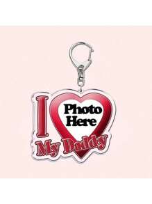 定制钥匙扣，情侣钥匙扣，情人节礼物，送给男朋友/女朋友的定制“我爱我的男朋友/女朋友”钥匙扣，送给他/她的定制钥匙扣和配饰，夏末，色彩缤纷，可爱，萌，有趣，卡哇伊，Y2K，时尚，男女皆宜，休闲，定制，个性化，独特，送给他的理想礼物，送给她的理想礼物，她，男朋友，女朋友，家人，朋友