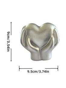 1 Stück Herz-förmiges Kunstharz Dekoration fürs Zuhause, Geschenk für Hochzeit, Muttertag, Abschluss, Bücherregal, Café Schreibtisch - romantisches kreatives Geschenk