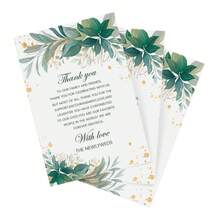 50pcs Wedding Party Table Thank You Cards, Table Decor, Reception, Bridal Shower Thank You Cards, Postcards, Wedding Ceremony, Party, Celebration Or Special Event Cards, Christmas