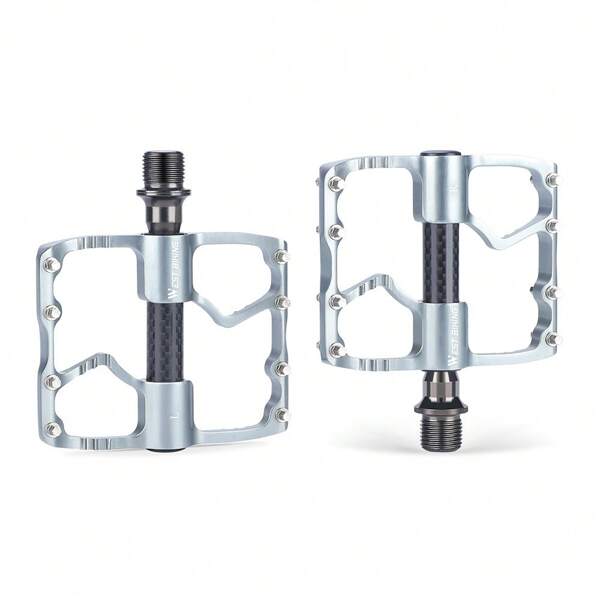 WEST BIKING WEST BIKING Pedal Sanpeilin Carbon Fiber Shaft Sleeve Pedal Cycling Road Bike Aluminum Alloy Foot Pedal Equipment