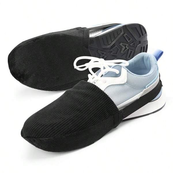 2 Paar Bowlingschuhüberzüge, Schwarzes Bowlingzubehör für Männer und Frauen, Bowlingzubehör, Bowlingspieler, die spielen und tanzen, Schuhüberzüge