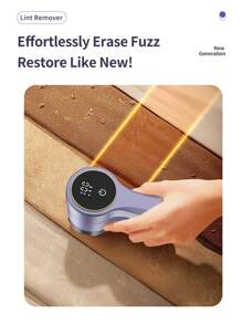 Rechargeable Fabric Shaver | 3-Speed Lint Remover For Clothes & Furniture | Eliminates Fuzz & Pilling | Electric Lint Shaver With LED Display & Type-C Fast Charging Port - 彩色 - 查看 4