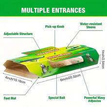 16pcs/8pcs Cockroach Trap - Indoor Use Sticky Board, No Need For Power, Essential Cleaning Supplies For - Green - View 3