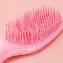 MINISO 芭比粉红钻石顺发梳 - 时尚粉红和钻石元素，舒适握感，减少头发损伤，适合居家和旅行使用（1 件） - 粉色 - 查看 6