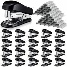 20 Pack Mini Staplers With 15000 Nails Bulk With 15000 Nail, Office Staplers For Desk 25 Sheet Capacity, Hand Held Desk Students Teachers Supplies For School Office Business Non Slip Base Black - 10 - Xem 9