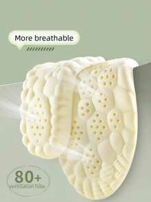 超柔软高弹鞋垫。米色PU材质吸汗鞋垫柔软舒适，减震效果出色，即使长时间站立也不会让男士或女士感到疲劳。适用于运动鞋、高跟鞋和休闲鞋。