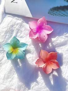 3 peças/4 peças Grampos de Cabelo com Flor de Lírio Ombré, Acessórios de Cabelo Versáteis Grampos de Cabelo com Flor, Acessórios de Outono e Inverno para Looks de Férias Femininos