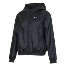 Under Armour Damen Rival Sport Windjacke, Jacke mit Kapuze, Fitness-Training Outfit, 1382698-001