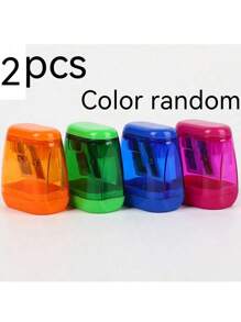 2/4/6/8/12 pièces Taille-crayon manuel - Conception compacte à double trou, portable, convient aux enfants, étudiants, salles de classe et bureaux à domicile, rentrée scolaire