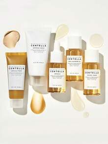 SKIN1004 马达加斯加积雪草旅行套装，轻盈乳液质地，舒缓霜，卸妆油，安瓶洁面泡沫，基础护肤盒，小巧便携，礼盒装，韩国化妆品，30毫升/1.01液盎司*4 + 20毫升/0.67液盎司 - Travel Kit. - 查看 5