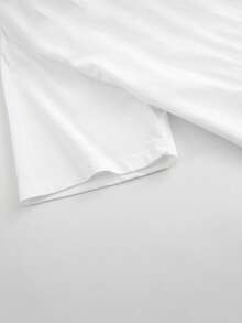 Women's Print Shell T-Shirt - Relaxed Fit Drop Shoulder Top With Soft Pink Shell Design - Breathable Everyday & Beach Shirt - Machine Washable Casual Blouse, Summer Apparel, Playful Graphic Tee Stylish Blouse, Adults - 白色 - 查看 4