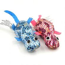 3 buc jucării amuzante, realiste, drăguțe, în formă de crocodil mini, jucării de mestecat durabile pentru pisici, pentru a se juca și a ameliora plictiseala, jucării de auto-divertisment pentru animale de companie