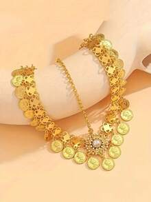 1 chiếc mặt dây chuyền hình đồng xu phong cách Bohemian cổ điển, trang sức dành cho nữ, trang sức cưới, phụ kiện tóc, dành cho cô dâu tương lai - Nhiều màu - Xem 7