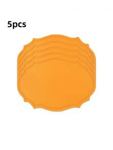 Tovaglietta in pelle lavabile, tovaglietta ovale in pelle rinforzata resistente al calore, tovaglietta impermeabile antiscivolo facile da pulire, adatta per decorazione di tavoli da cucina, caffè e ristorante