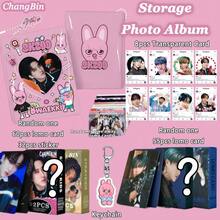 5件套 /K-POP/SKZ/STAY 套装，包含1个卡套、1个钥匙扣、8张透明卡片、55张卡片（60张卡片+30张贴纸），可爱卡通卡套可用于收藏，钥匙扣可用于背包装饰，透明卡片可用于剪贴簿、周边商品及演唱会周边。 - 彩色 - 查看 7