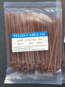 100 件彩色自锁尼龙塑料，高强度优质塑料扎带，具有抗拉强度，适用于固定派对装饰品、固定家庭和车辆维护的线束、用手工制作的 DIY 线束捆绑和固定花园植物、抗拉强度绳索和工艺管理。它们非常适合室内和室外使用 - 彩色 - 查看 29