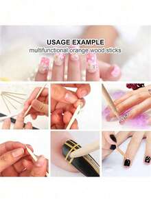 60/30/15/3件一次性美甲套装，30套独立包装美甲套装-迷你指甲锉，迷你指甲抛光器，美甲棒，适用于沙龙家居 - 粉色 - 查看 5