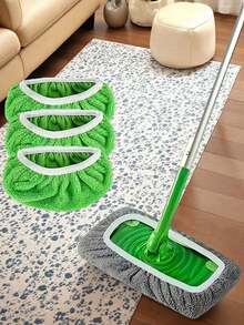 Paños de mopa súper absorbentes y reutilizables, paño de limpieza de poliéster adecuado para el cuidado de pisos secos y húmedos, fácil de reemplazar los paños para la limpieza del hogar, limpieza en seco y húmedo | Paño conector seguro | Paño de limpieza, mopa de limpieza de pisos