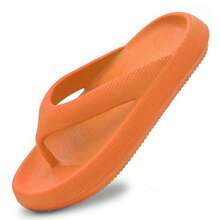 Ladies Beach Sandals - Flip Flops For Women Casual Thong Womens Sandals Comfort Heel Cushion - 橘色 - 查看 6