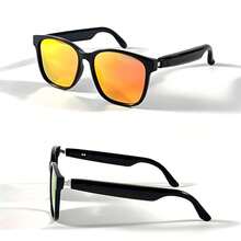 Lunettes de soleil Bluetooth GS08, charge magnétique, musique et appels en conduite, lunettes de soleil polarisées anti-lumière bleue, contrôle tactile