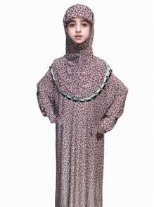 Diadema con diseño de capullos florales ditsy para niña, banda elástica ancha con estampado floral ditsy rosa y de pétalos, adecuada para usar tanto en interiores como en exteriores