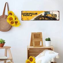 LC, 2D Flat, 1PC, Vintage CATERPILLAR DIESELS Metal Tin Sign, Novel Street Scene Sign, Home Decor, Room Decor, Restaurant Decor, Bar Decor, Cafe Decor, Garage Decor, Farmhouse Decor, 4 * 16inch - 彩色 - 查看 7