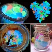 1000pcs Glow In The Dark Rocks, Solar Powered Outdoor Garden Path Stones, Luminous Pebbles, Suitable For Yard Path Decor, Landscape Lighting, Vase Filler (50/300/500pcs)