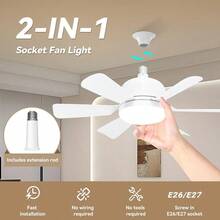 1pc White 15.8" Round Ceiling Fan With Light - 3-Speed Adjustable, Memory Dimmable LED, Mute Motor, Color/Timer Settings, Remote Control, USB-Powered For Bedroom, Kitchen, Balcony, Garage - White Six Leaf Fan Light - View 3