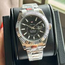 Factory Low Price Laojia Zong Aerospace Walker Watch Men's Business Fully Automatic Mechanical Watch Zhanxi Watch Manufacturer Wholesale - All Gold and White - View 9