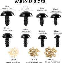 6-18 Mm, 8 Sizes Safety Eyes Crocheting, Crochet Eyes Amigurumi, Stuffed Animal Eyes Crafts