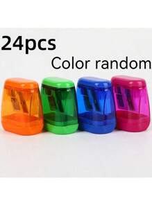 2/4/6/8/12 pièces Taille-crayon manuel - Conception compacte à double trou, portable, convient aux enfants, étudiants, salles de classe et bureaux à domicile, rentrée scolaire