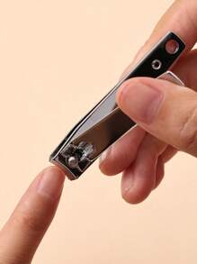 2pcs Classic Stainless Steel Nail Clippers, Heavy Duty Large Nail Clipper, Manicure Tool, Easily Trim Thick Toenails/Fingernails, High-Quality Durable, Suitable For Commercial And Home Use, Unisex
