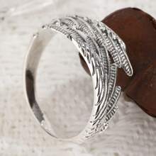Unisex Angel Wings S925 Silver Ring, Suitable For Daily Wear, Party, Celebration, Etc.