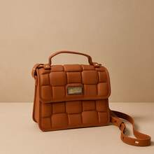 Chic Women's Bag, Rectangular Shape, Ideal For Daily Use - 鏽棕色 - 查看 2