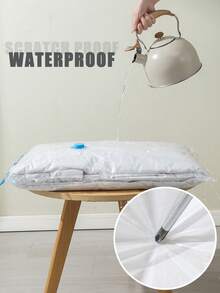 5/4/3/1pcs Vacuum Compression Bags, Vacuum Storage Bags, Airtight Seal Bags With Hand Pump, Clothes Organizer Bags For Shirts, Blankets, Pillows, Pants, Space Saving For Home, Dorm, Closet, Bedroom, Bathroom, Travel Accessories