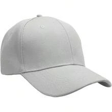 Bulk Lot 12-Pack Adjustable Size Plain Blank Solid Color Baseball Caps - Gray - View 3
