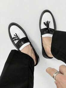 Men's Casual Loafers, Lightweight Breathable Flat Sole Solid Color Driving Shoes, Slip-On Moccasins, Indoor/Outdoor Shoes, Comfortable Nursing Shoes Old Money Chic Autumn