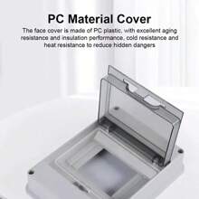 5 Way Waterproof Garage Shed Camper Van Caravan Consumer Unit Fuse Box - White - View 6