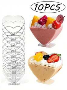 20pcs Mini Dessert Cup Clear Parfait Appetizer Cup Small Serving Bowl, Plastic Small Dessert Cups, Clear Plastic Cups Without Spoon, Reusable Mini Dessert Cup, Party Supplies, Cups Plastic Travel For Cakes, Ice Cream, Tasting, Party, Buffet, Wedding, Picnic Party, Ramadan, Party Supplies, Cups Plastic (Without Spoon) - Multicolor - View 15