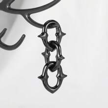 1 件不锈钢 4 毫米新款链式耳坠挂钩耳塞扩张器穿孔耳环女士男士时尚珠宝礼物